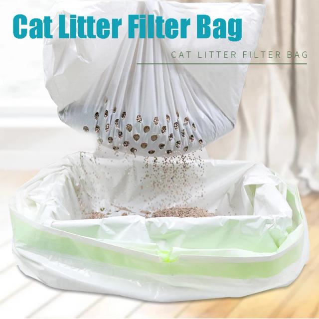 Saco Reutilizável de Filtro para Lixo de Gato e Cachorro - Prático e Eficiente para Higiene Doméstica