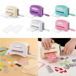 Mini Manual Máquina Cortando, Máquina De Gravação para DIY, Scrapbooking Artesanato, Cortador De Papel De Cartões, Plástico, 16x9x6.5cm, Acessórios - Image 1