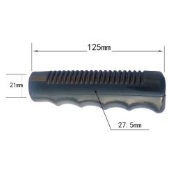 Alças de borracha antiderrapantes para substituição de carrinho de mão, tubos redondos, tampa preta do punho do PVC, peça industrial da ferramenta, 2pcs - Image 2