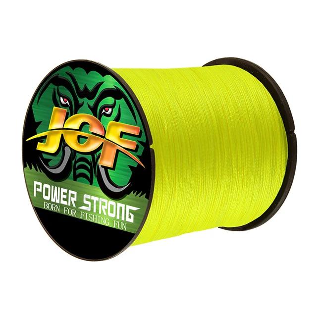 JOF-Linha De Pesca Trançada, Linha De Pesca Durável Multifilamento, Ferramenta De Pesca PE, 4 Vertentes, 300 m, 100m - Image 1