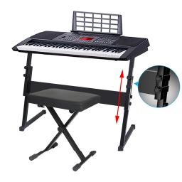 Suporte de Teclado Piano Ajustável, Z Titular, Prateleira Stay Base, Suporte para Música, Eletrônico, Digital, Musical, Sintetizador, Mount Rack, Novo - Image 3