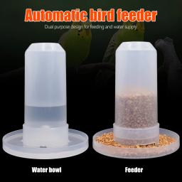Automatic Bird Quail Drinking Cup Fountain, alimentador de plástico, Water Food Tray Box, Bird Tank Drinker, Pigeon Cage Acessórios, 1Pc - Image 1