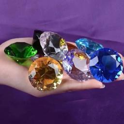 Diamante De Vidro De Cristal Para Decoração De Casa, 10 Cores, Ornamentos De Festa, Proposta Romântica, No Base Artesanato - Image 1