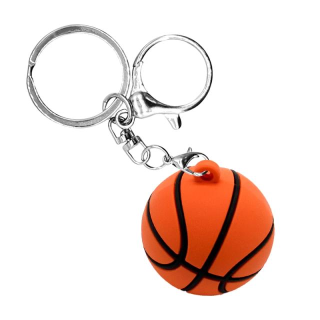 Chaveiro 3D de Esportes - Basquete, Futebol, Tênis e Golfe, Presente Perfeito para Amigos, 1 Peça