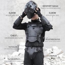 Tactical Armor Suit for Hunting, Proteção contra Deformação, Colete Ajustável, Equipamento de Proteção Peito, Tiro Paintball, CS Wargame - Image 5