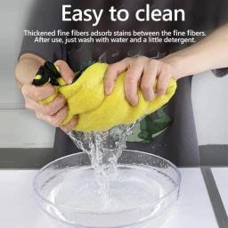 Microfiber Car Washing Towels, Soft Double Layer, Body Cleaning Wipe Rag, Absorção de água, Secagem Pano, Grosso, 30 cm, 40 cm, 60cm - Image 2