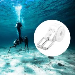 Silicone Peso Cinto de Mergulho com Fivela, Snorkeling, Tanque Transportador do Bolso, Cuttable, Mergulho, Caça Submarina, 85cm-1,3 m - Image 5