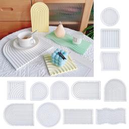 Forma Bandeja Molde de Silicone Faça Você Mesmo Gesso Concreto Cimento Arco Resina Moldes para Artesanato Decoração para Casa de - Image 5