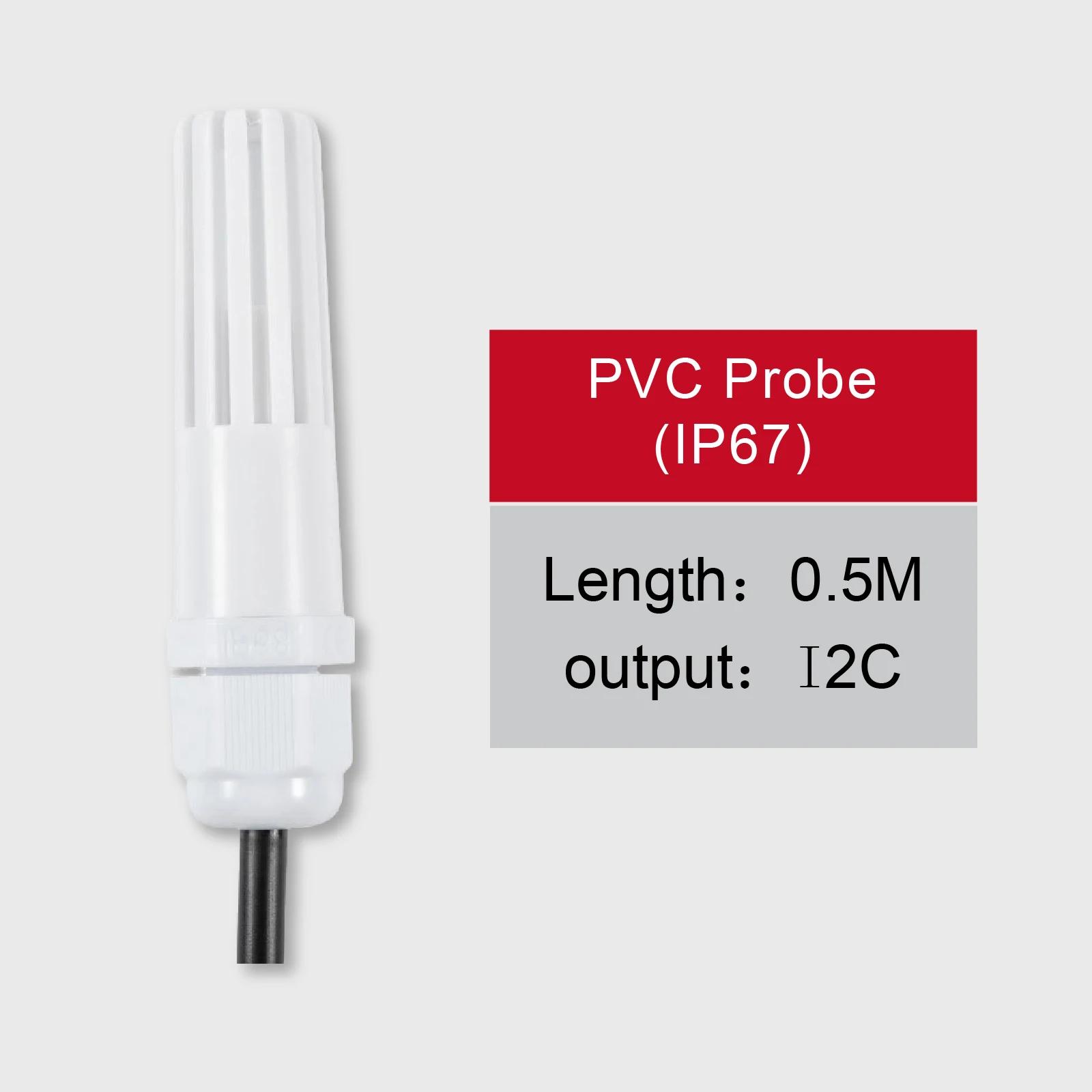 Sensor de Temperatura e Umidade RS485 Industrial à Prova d'Água Alta Precisão Sonda de Metal PE PVC Transmissor com Cabo de 0.5m para Ambientes Severos - Image 1