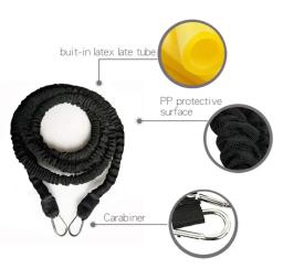Banda Dupla Resistência para Treino, Puxar Corda, Corda Elástica, Campo de Atletismo, Corrida, Força Explosiva, Saltos, Equipamento de Fitness, 2 m, 3 m, 5m, 1 Conjunto - Image 3