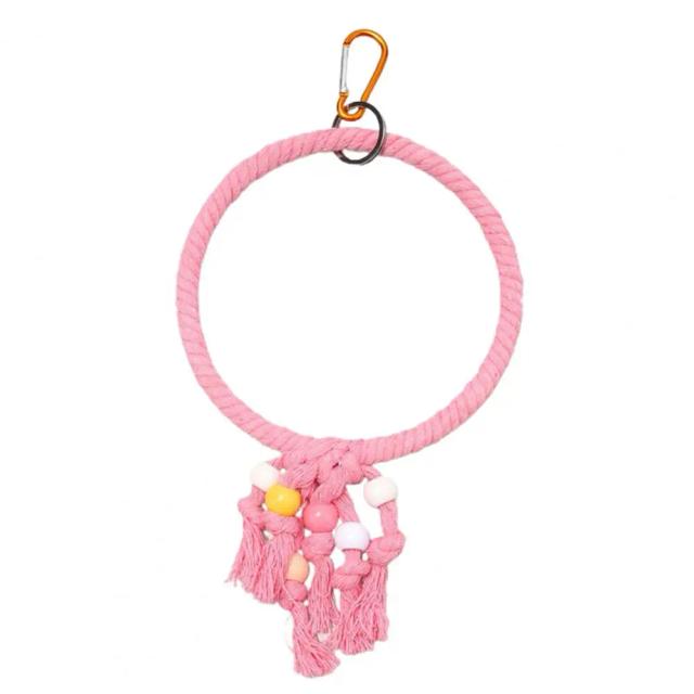 Balanço de Cordas para Pássaros: Brinquedo Elegante e Funcional para Papagaios de Estimação