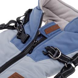 Casaco impermeável com arnês para cães pequenos e grandes, roupas para animais, casaco quente, roupas chihuahua, fantasias de cachorro, inverno - Image 3