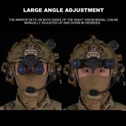 Dual-Tube Binocular Modelo Night Vision Óculos, adereços manequim, Airsoft Capacete Acessórios, Caça Cosplay, AN, PVS31 - Image 5