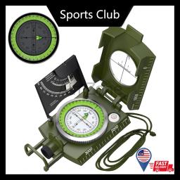 Outdoor Survival Gear Bússola militar, Bússola geológica, Camping, Caminhadas, Equipamento de navegação, Gadgets - Image 1