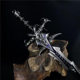 Mini Metal Katana Espada Decoração, Medieval Cosplay Prop, Knight the Witcher Artesanato, Espadas Anime, Espadas Falsas, Decoração de Casa, 22cm - Image 1