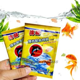 Flocos de alimentos para peixes tropicais, Aquário Samll, Pó De Algas De Camarão, Nutrição, Forragem Ornamental, Produtos Coloridos, 10g, 2 Sacos - Image 1