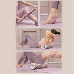 Rolo de espuma para ioga, academia, fitness, pilates, yoga, exercício, costas, massagem muscular, alongamento, exercício, yoga, fitness, treinamento - Image 6