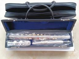 Profissional Prata Flauta, Instrumento Musical, Prata, C Tuning, E-Key, Alta Qualidade, Música Grátis, Modelo 211SL - Image 6