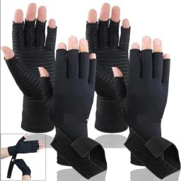 Luvas para artrite, pulso, mão, polegar, suporte, gel de silicone, corretor de pressão, massagem, alívio da dor - Image 1