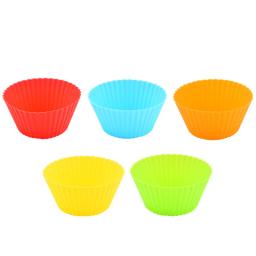 Reutilizável Non-Stick Silicone Cupcake Baking Cups, Forros de Muffin, Titulares Set para Festa, Halloween, Natal, 24Pcs - Image 5