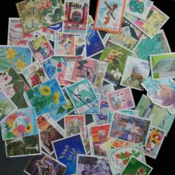 Selos postais aleatórios com Post Mark, lote japonês diferente, presente da coleção, Scrapbooking, 50, 100, 200 - Image 6