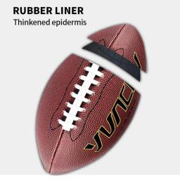 Bola durável antiderrapante da competição do treinamento, futebol americano, máquina-costura do PVC, tamanho padrão 9, equipamento desportivo - Image 1