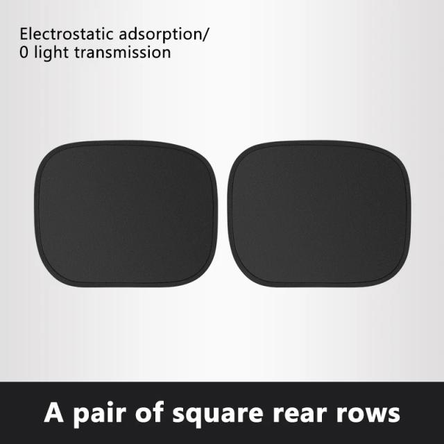 SEAMETAL Viseira Eletrostática para Janela Lateral do Carro Anti-reflexo UV-Blocker 2 Unidades