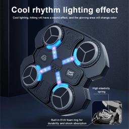 Música Boxing Machine para Adultos e Crianças, Bluetooth Boxing Wall Target, Sports Fitness Trainer, Home Exercício Response Training - Image 4