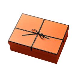 Grande caixa de presente com tampas, adequado para o presente, lembrança de luxo, cor laranja - Image 5