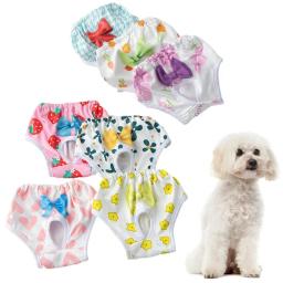 Calças Fisiológicas Laváveis para Animais de Estimação, Roupa Interior Menstrual para Cães Pequenos e Médios, Calcinha Periódica, Chihuahua, Fraldas Curtas - Image 1