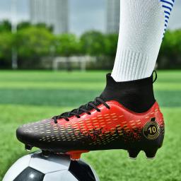 Chuteiras de futebol AG/TF antiderrapantes masculinas, unissex, tamanho grande, botas de futebol ultraleves, tênis para meninos, 2024 - Image 4