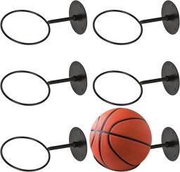Wall-montado basquetebol armazenamento Display titular, bola racks, futebol, rugby, pendurado stand, economia de espaço, decoração de casa, 3pcs - Image 1