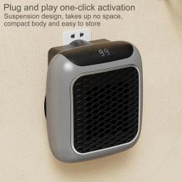 Aquecedor de Mão Reutilizável por Controle Remoto, Aquecedor Elétrico de Mão, Quarto, Sala de Estar, Montagem na Parede, Espaço, EU, Ficha US, 800W - Image 4
