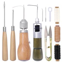IMZAY Conjunto De Ferramentas De Costura De Couro Máquina De Costura Manual Kit Speedy Stitcher Tesoura De Fio De Linha Encerada Ferramenta De Artesanato De Reparação De Couro - Image 1