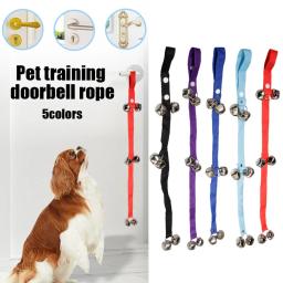 Durável treinamento do animal de estimação campainha corda cordão porta aviso sino guia cão pet treinamento sino suprimentos cão sino cordão universal - Image 1