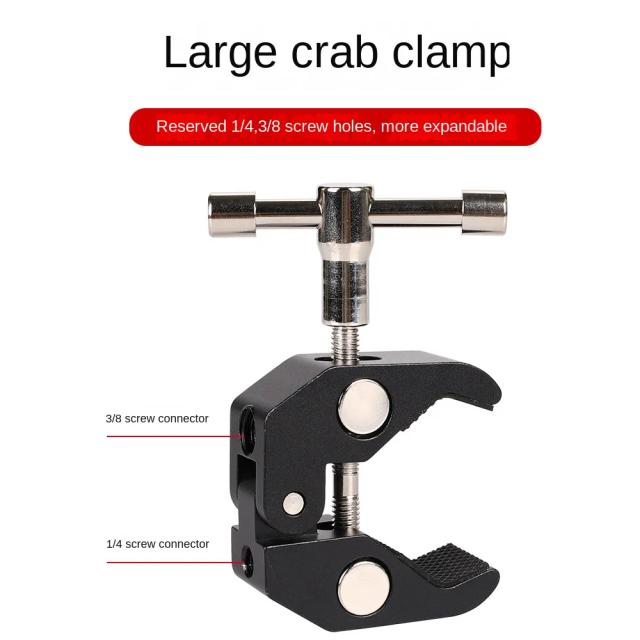 Braço Tripé Articulado Ajustável com Clampe de Mesa para Acessórios de Telefone e Suportes Auxiliares