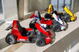 Crianças ir kart passeio no carro crianças passeio terrestre em brinquedos carros alimentado por bateria pedal go kart para crianças - Image 5
