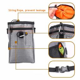 Portátil Pet Treat Bag, suporte de comida, cinto ajustável, bolsa de lixo Lanche, Folding Bowl, Multi-função, treinamento do cão ao ar livre - Image 5