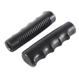 Alças de borracha antiderrapantes para substituição de carrinho de mão, tubos redondos, tampa preta do punho do PVC, peça industrial da ferramenta, 2pcs - Image 6