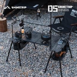 Shinetrip 05 série expansível diversificado alumínio skate mesa sistema tático mesa de acampamento portátil dobrável armazenamento - Image 1
