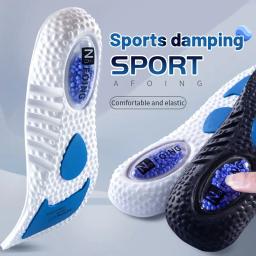 Novas palmilhas esportivas para sapatos tecnologia absorção de choque desodorante almofada respirável palmilhas de corrida para pés homem mulher - Image 1