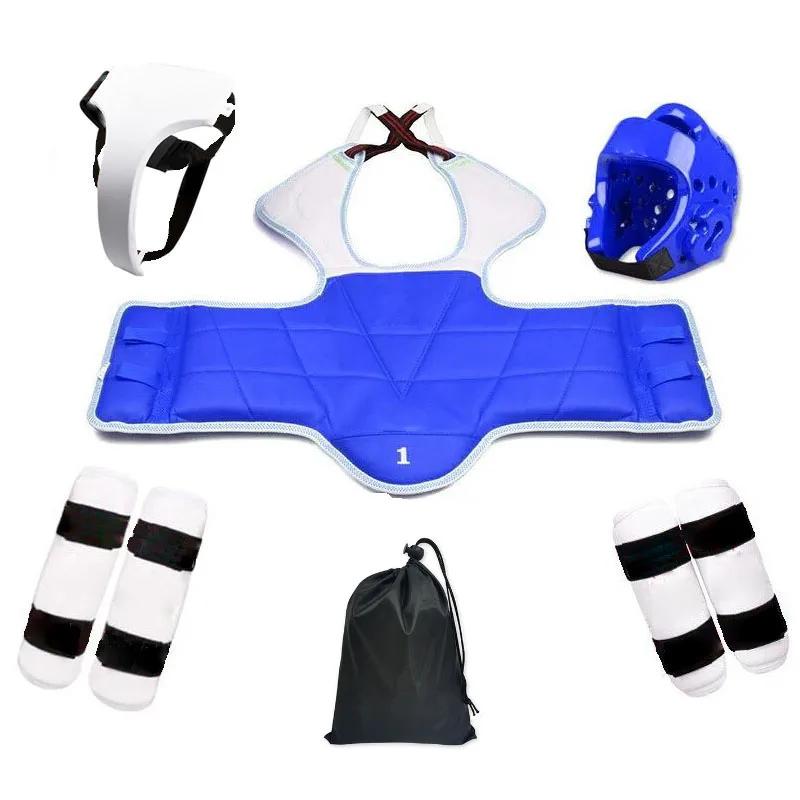 Equipamento de Proteção De Taekwondo Engrenagem De Treinamento De Combate Espessado, Uniformes De Karatê De Luta De Boxe, Luvas De Karatê De Judô Gi - Image 1