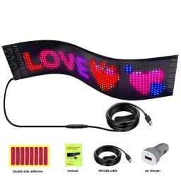 Personalizado inteligente programável LED Sign Display, controle App, painel matriz flexível para carro - Image 2