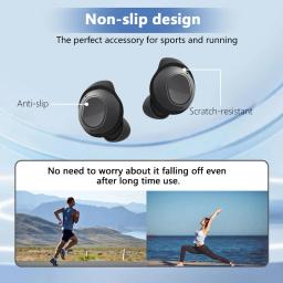 Silicone antiderrapante asa dicas para Samsung Galaxy Buds FE, Bluetooth, fone de ouvido com cancelamento de ruído, eartips, 3 pares, 2023 - Image 3