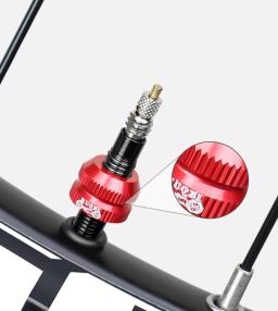 Muqzi 2 pçs bicicleta sem câmara de ar pneu presta válvula porca mtb estrada aro alumínio ultraleve tampa da válvula ciclismo peças reparo - Image 6