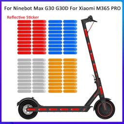 Conjunto de adesivos refletivos para scooter elétrica universal, para xiaomi m365 pro, ninebot max g30 g30d, decoração, aviso de segurança de direção - Image 1