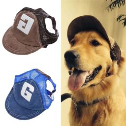 Boné de beisebol com orelhas para animais, chapéu protetor solar ajustável, esportes ao ar livre, pequenos, médios e grandes, gatos, cachorros, gatinhos - Image 1