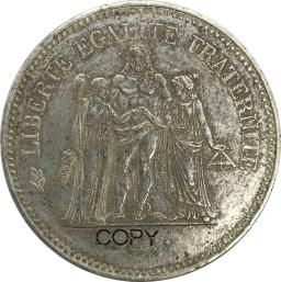 Moeda Comemorativa Banhada a Prata, Moedas Colecionáveis, França, França 1974, 50, França, Francês, Ww2 - Image 1