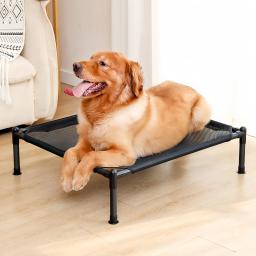 Cama dobrável portátil elevada para cães e gatos, removível e lavável, canil, camas de cachorro, Camping House, Four Seasons - Image 4