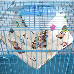 Cama de rede para animais pequenos, confortável, pendurado, papagaio, deslizante do açúcar, hamster, furão, esquilo, cobaia, 13x11" - Image 2